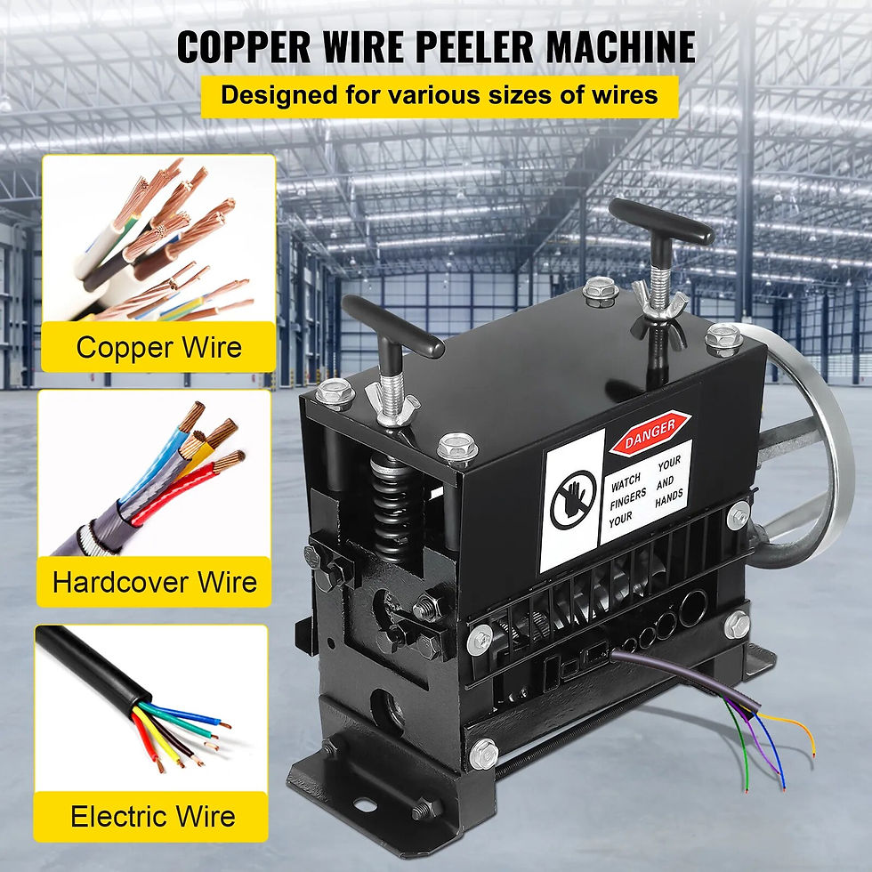 Thumbnail: VEVOR Manual Wire Stripping Machine Hand Cranked Wire Stripper 1-20mm 1.5-38mm