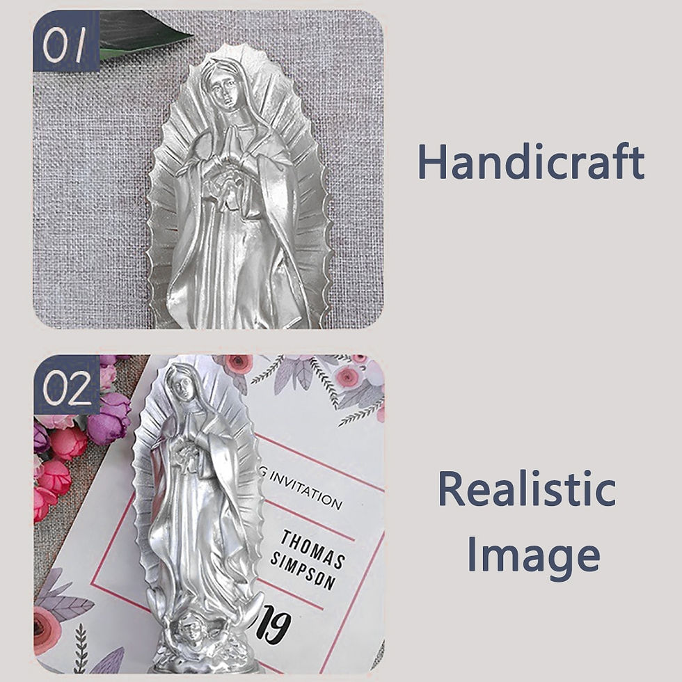 Thumbnail: Catholic Mexico Madonna Saint Statue Minimalistic Dignified Home Decoration Ele
