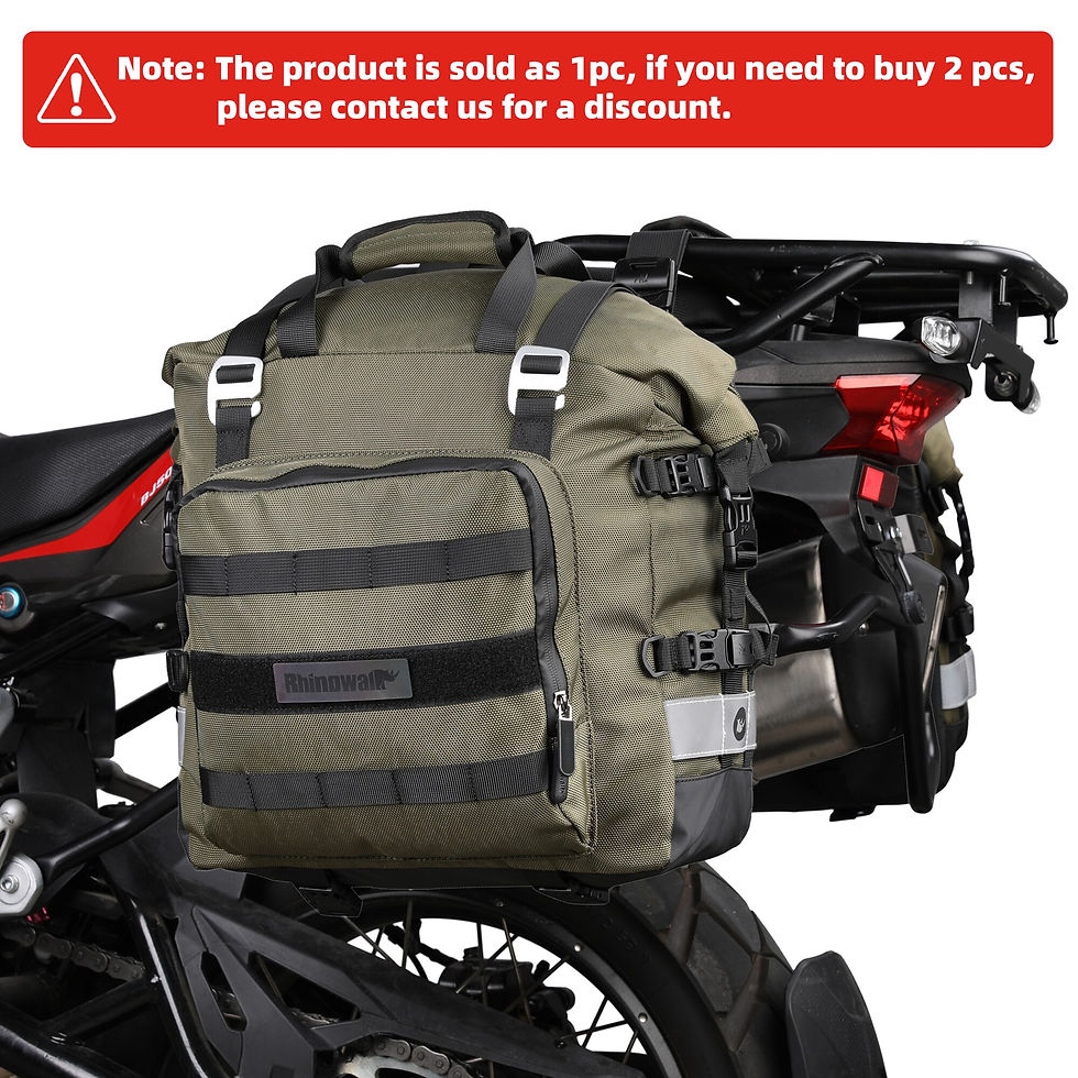 Miniatura: Rhinowalk Motorcycle Bag 20L-30L Universal Side Saddle Bag With Removable