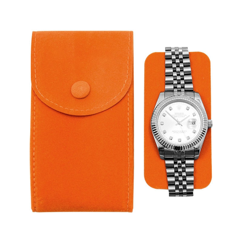 Thumbnail: IBBETON Watch Bag Organizer Watch Accessories Anti-Dust Gift Bag Flannelette An