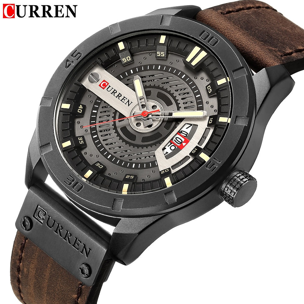 Thumbnail: Luxury Watch Brand CURREN Men Military Sports Watches Men's Quartz Date Clock M