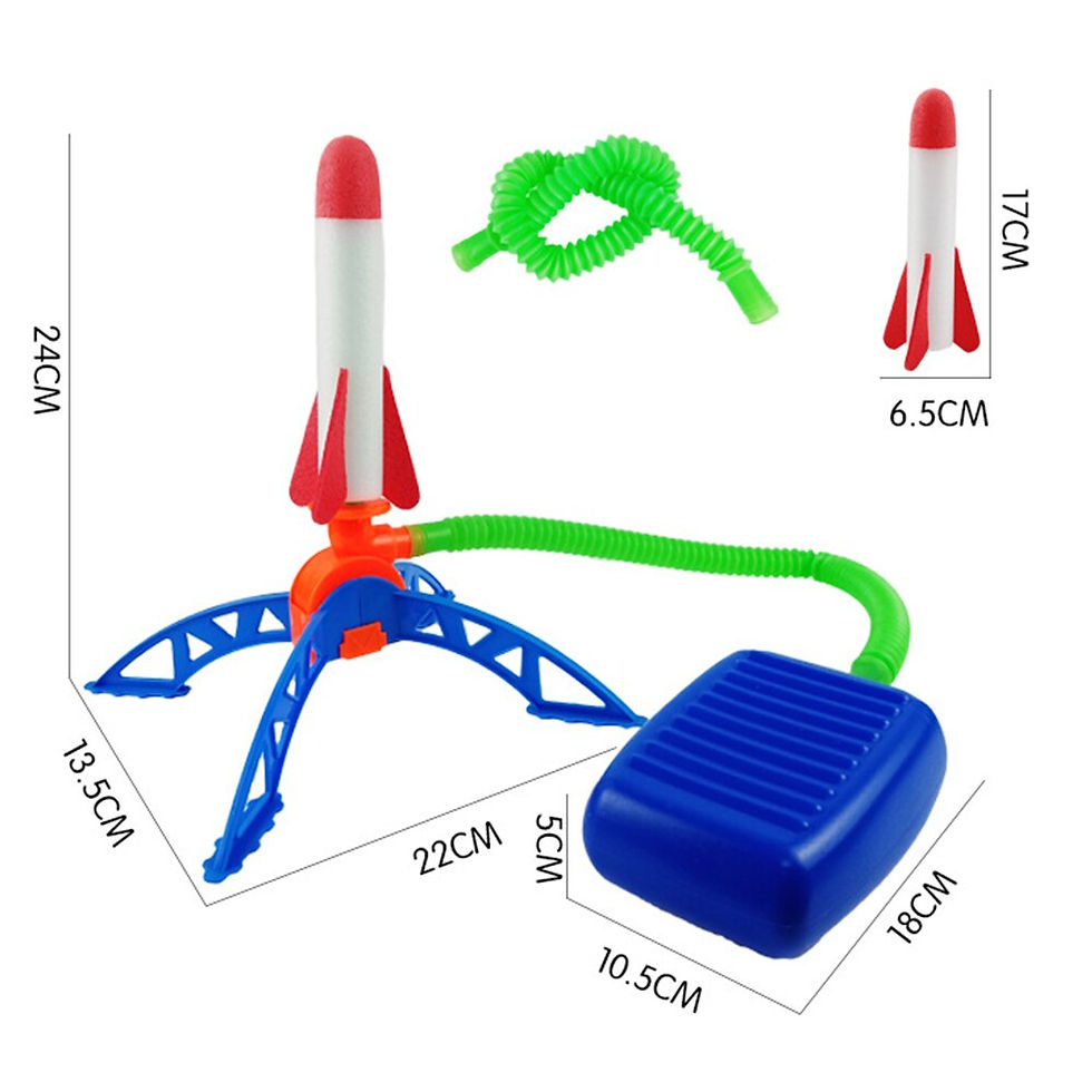 Thumbnail: Kid Air Rocket Foot Pump Launcher Outdoor Air Pressed Stomp Soaring Rocket Toys