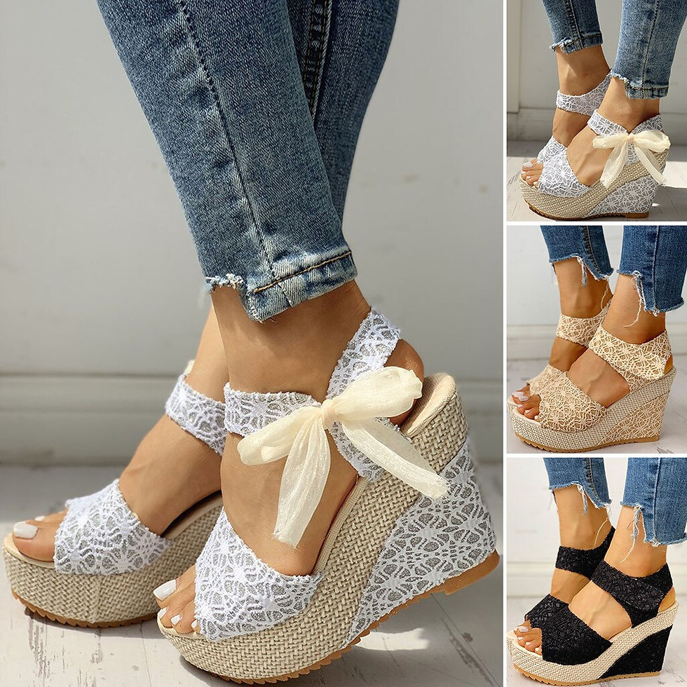 Miniatura: Sandals Women 2021 Woman Flats Women's Ladies Platform Wedges Heel