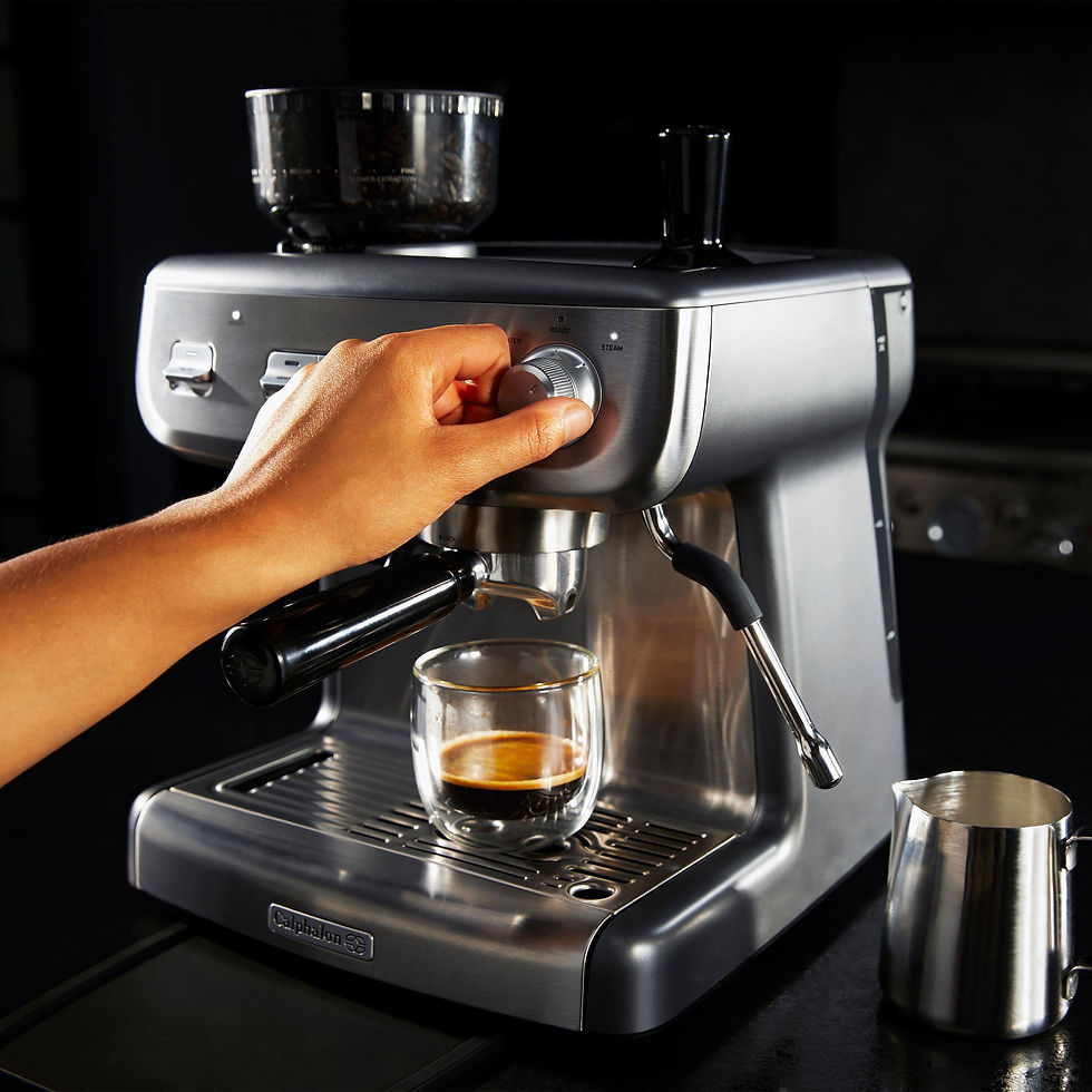 Thumbnail: Calphalon Temp iQ Espresso Machine with Grinder and Steam Wand