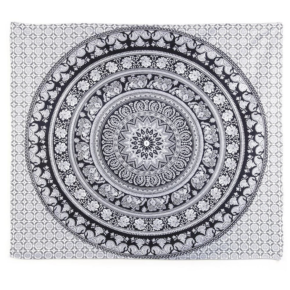 Thumbnail: Boho Mandala Tapestry Wall Hanging Bohemian Gypsy Tapestry Wall Hanging