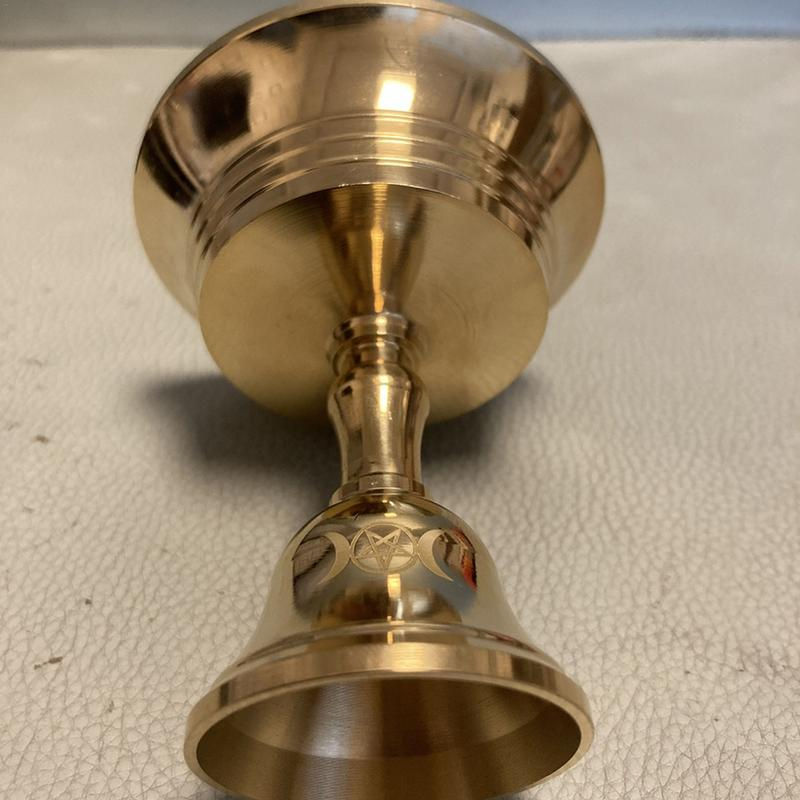 Thumbnail: Brass Oil Lamp Holder Ghee Lamp Butter Lamp Holder Golden Cup Candle Candlestic