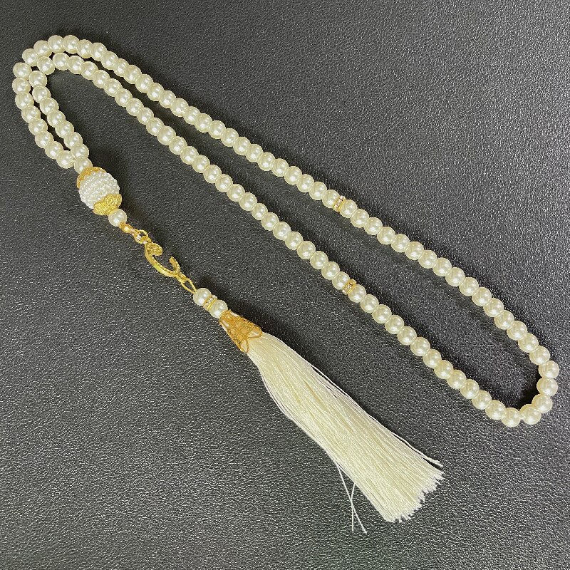Miniatiūra: 6MM TASBIH Muslim Prayer Beads Turkish Style 99 Beads Color Pearls Charm