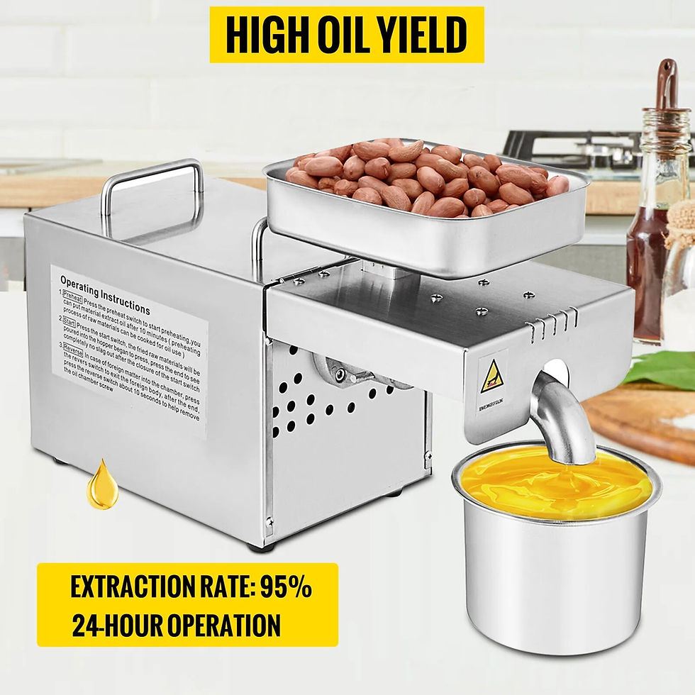 Thumbnail: VEVOR Electric Oil Extractor Automatic Oil Press Machine for Home & Commercial