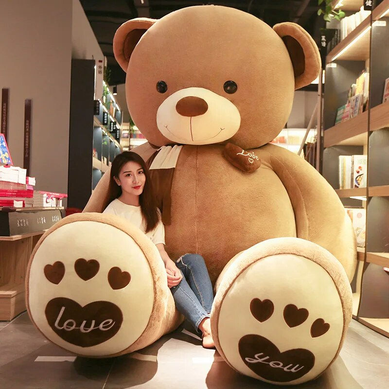 サムネイル： 80-200cm New Giant Teddy Skin Plush Toy Soft Big Animal Scarf Bear Doll Empty C