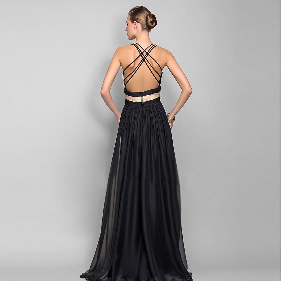 Miniatura: Elegant Party Dresses For Women Sheer Lace Sequin Ball Prom Dress Deep V Neck H