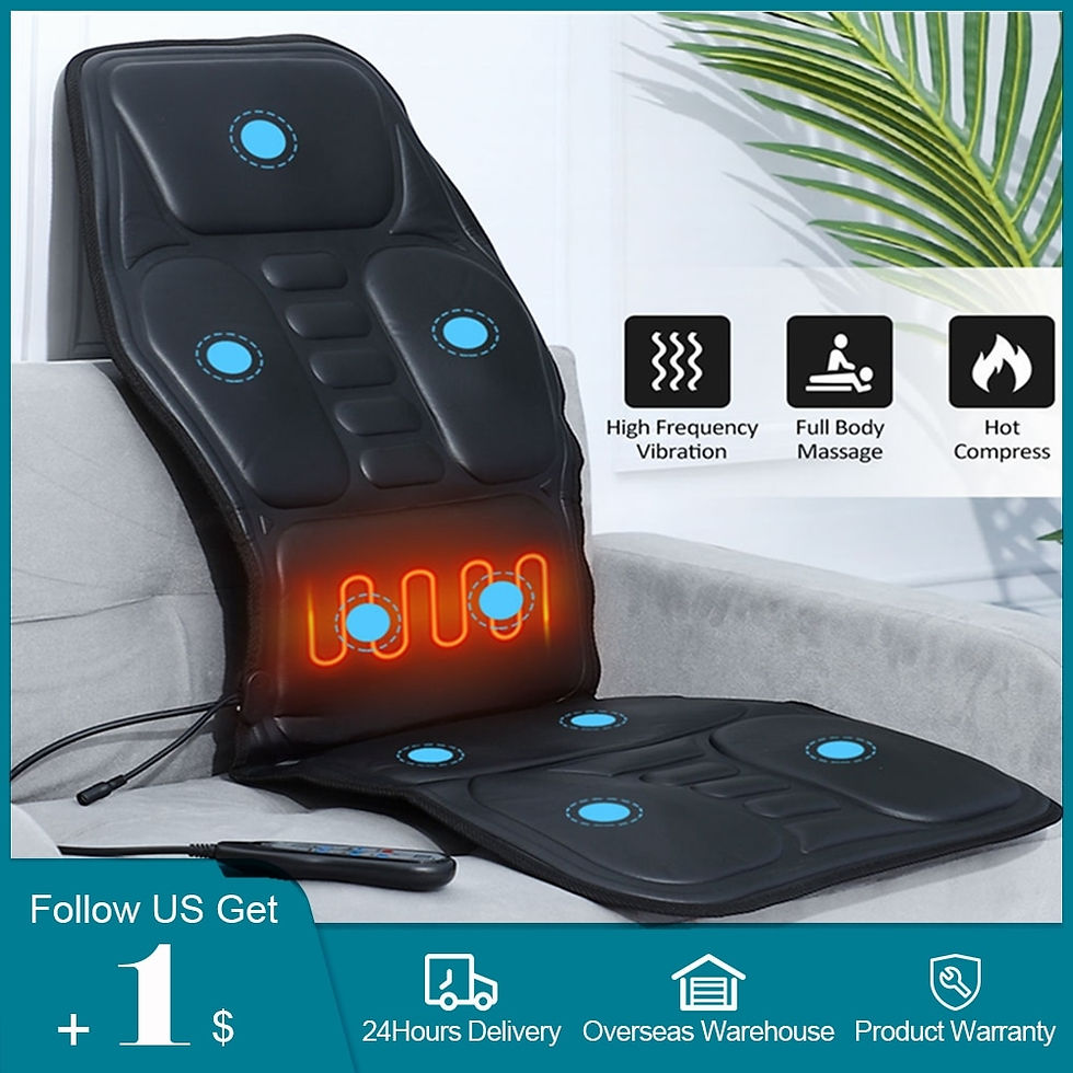 Miniaturebillede: Electric Full Body Massager Chair Heating Vibration Stimulated Kneading for Nec