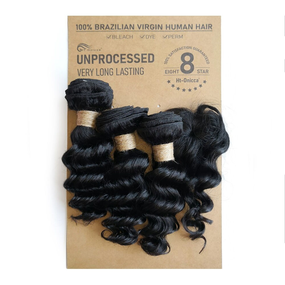 Thumbnail: Kinky Curly Bundles With Closure Natural Human Hair Bundles Short Indian Hair B
