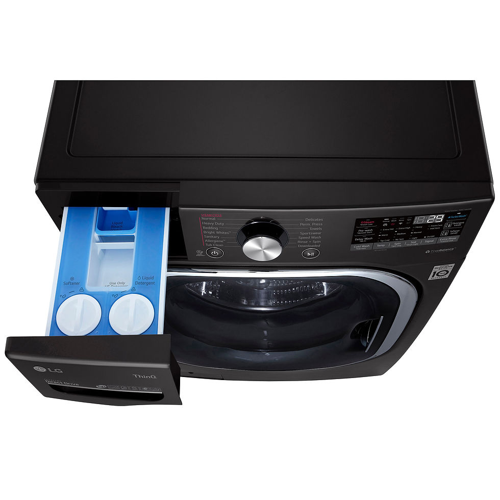 Thumbnail: LG 5.0 cu. ft. Front Load Washer with TurboWash 360 and 7.4 cu. ft. ELECTRIC