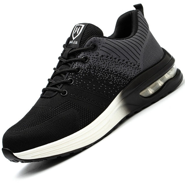 Thumbnail: Fashion Safety Shoes Men Boots Steel Toe Shoes Men Puncture-Proof Work Sneakers