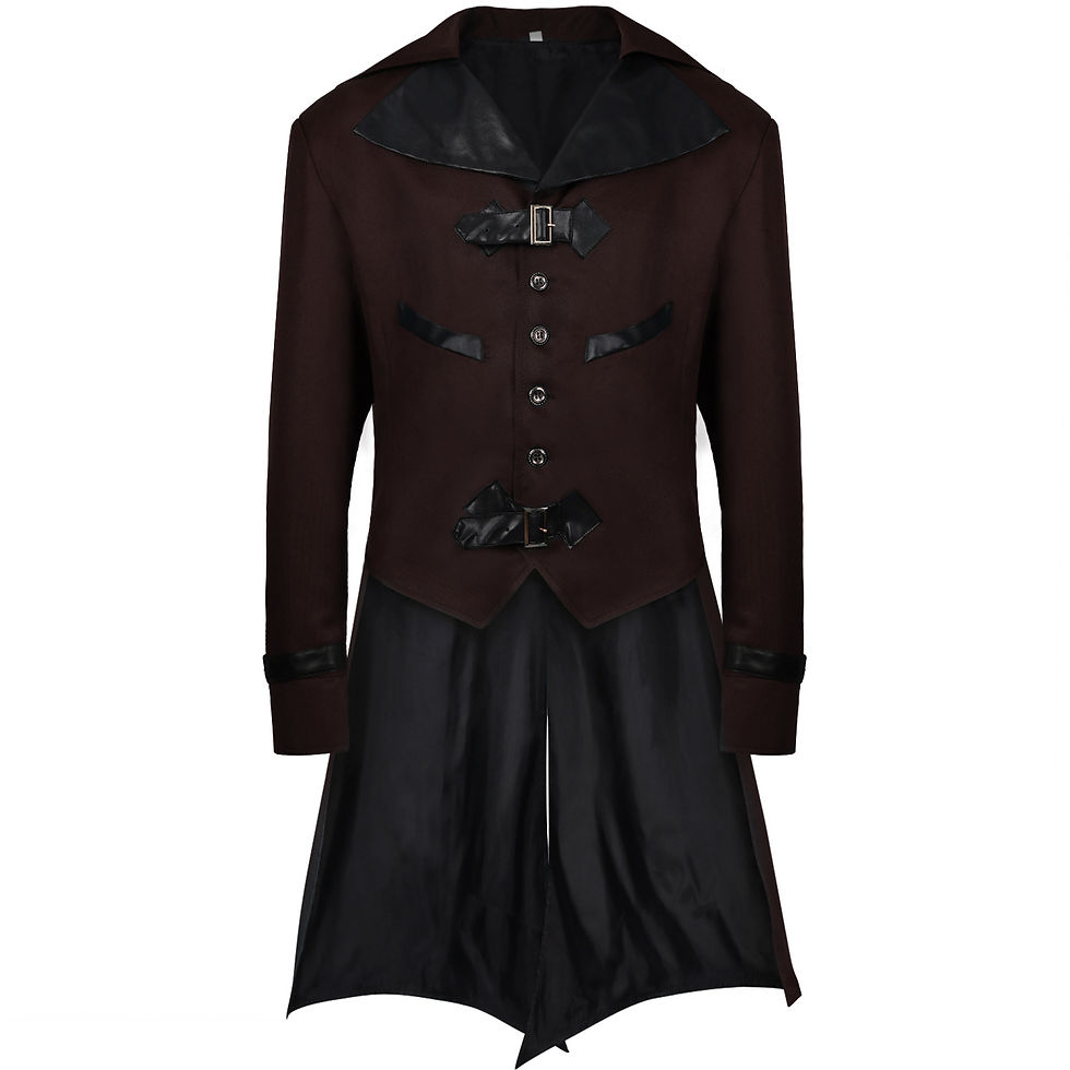 Thumbnail: Halloween Dovetail Punk Gothic Coat