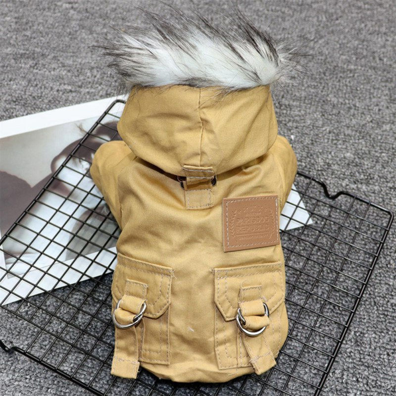 الصورة المصغرة: Dog Clothes Winter Puppy Pet Dog Coat Jacket For Small Medium Dogs Thicken