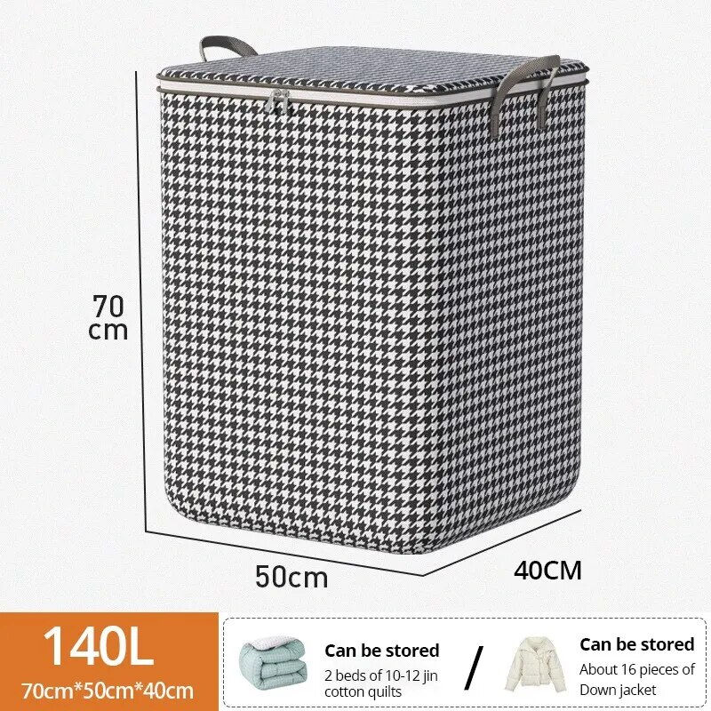 Miniatyrbilde: 1Pc Futon Storage Bag Non-Woven Fabrics Transparent Visual Window for Quilt Sto