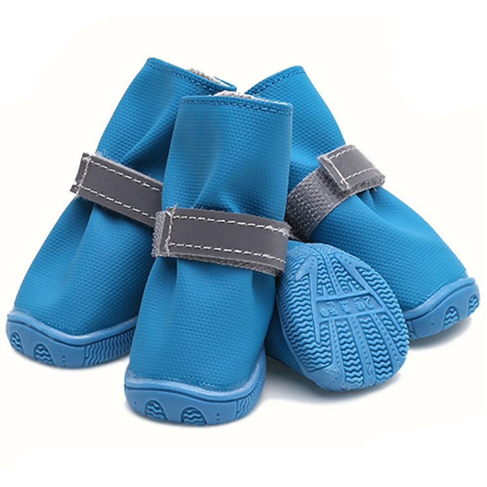 Hình thu nhỏ: Waterproof Dog Shoes for Small Dogs Shoes Anti-slip Reflective Strappy Pet Dog