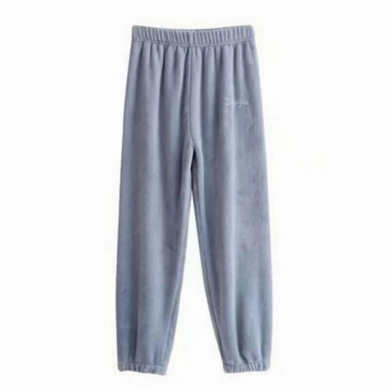 Thumbnail: Casual Fleecing Hoodie Pajama Suit Warm Woolen Velvet Set Sweet  Loose Top Elas