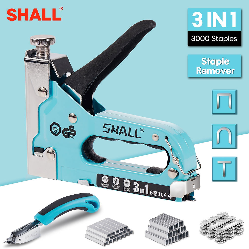 Thumbnail: SHALL 3 In 1 Nail Gun DIY Furniture Construction Stapler Upholstery Staple Gun