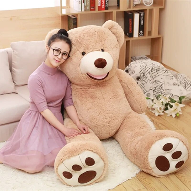 Thumbnail: 100-260cm Cheap unstuffed America Giant Teddy Bear Plush Toy Soft Teddy Bear Sk