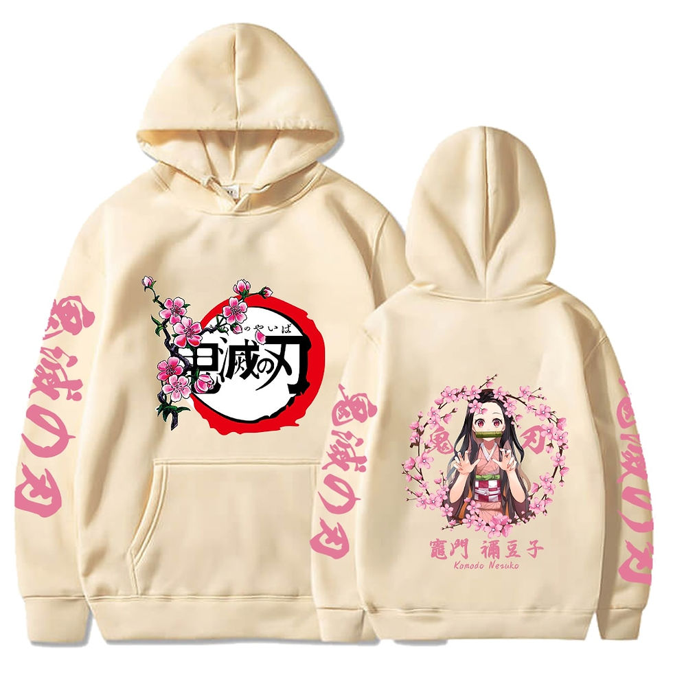 Thumbnail: Demon Slayer Hoodie Kamado Nezuko Graphic Printed Hoodies Sweatshirts Women Cas
