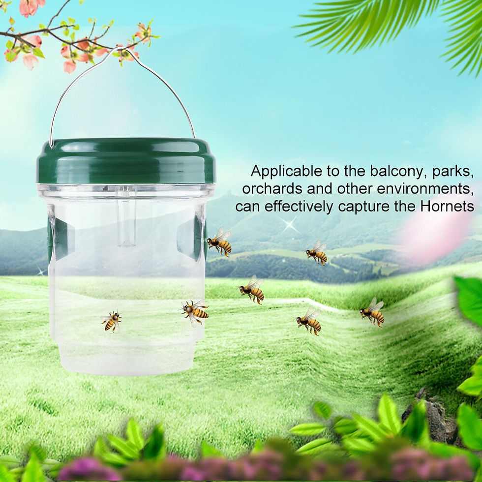 Thumbnail: Bee Trap Solar LED Insect Catcher Fly Hornets Trap Pest Control Beekeeping
