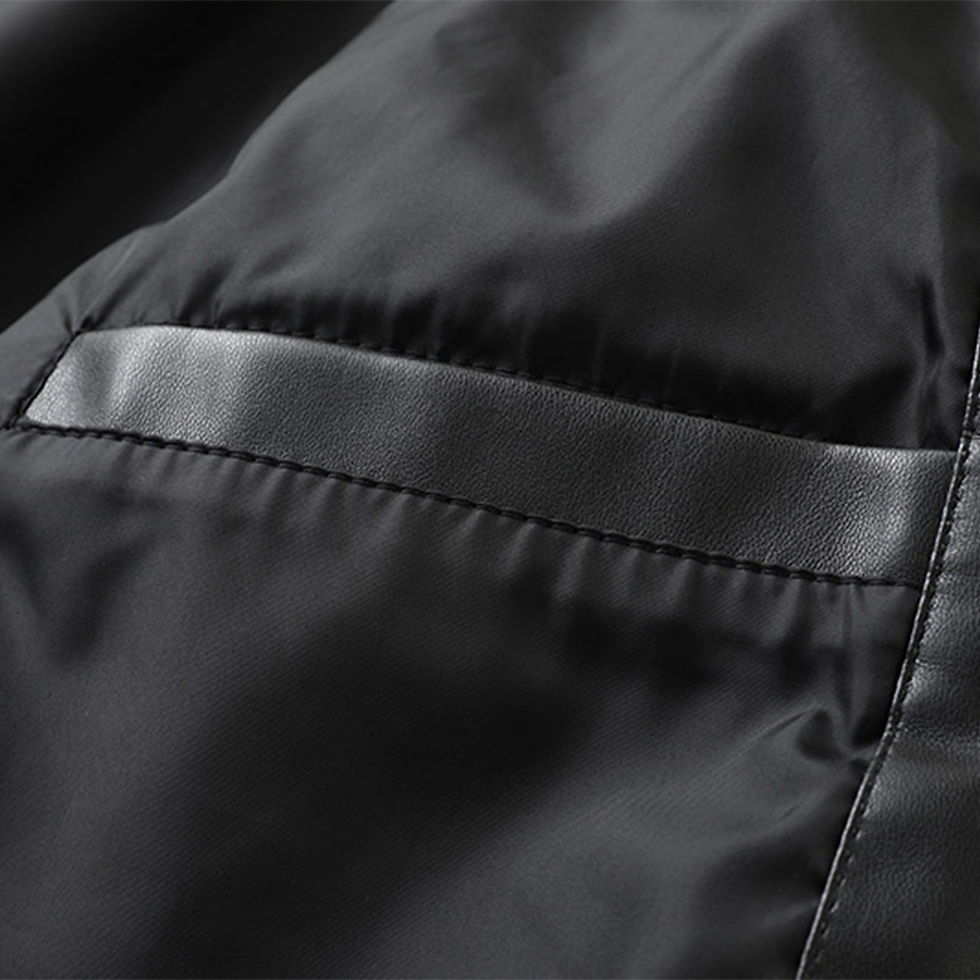 Thumbnail: 2023 Autumn/Winter New Men'S Motorcycle Long Sleeve Standing Collar Pu Leather