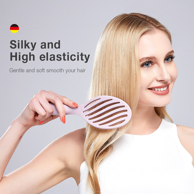Miniaturebillede: MR.GREEN Hollow Out Hair Brush Scalp Massage Combs Hair Styling Detangler Fast