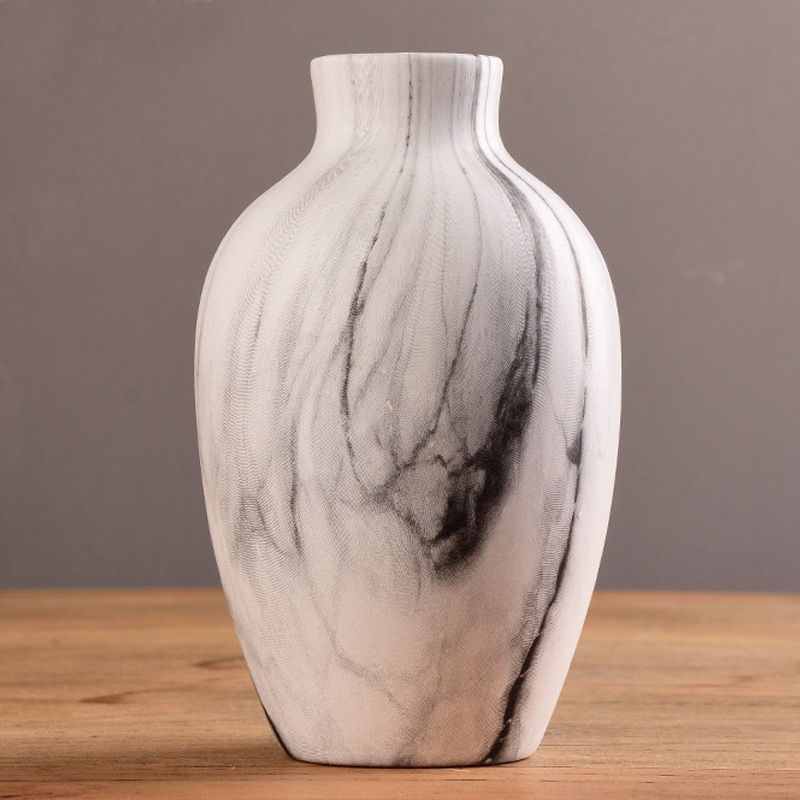 Thumbnail: Ceramic Vase For Home Decor Nordic Flower Pot Home Living Room Decoration  Flow