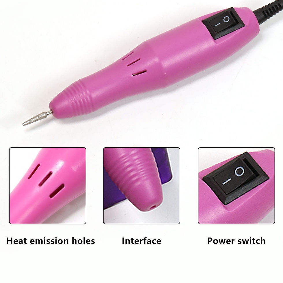 Thumbnail: LINMANDA Professional Manicure Drill Machine Set Nail Files Drill Bits Gel Poli