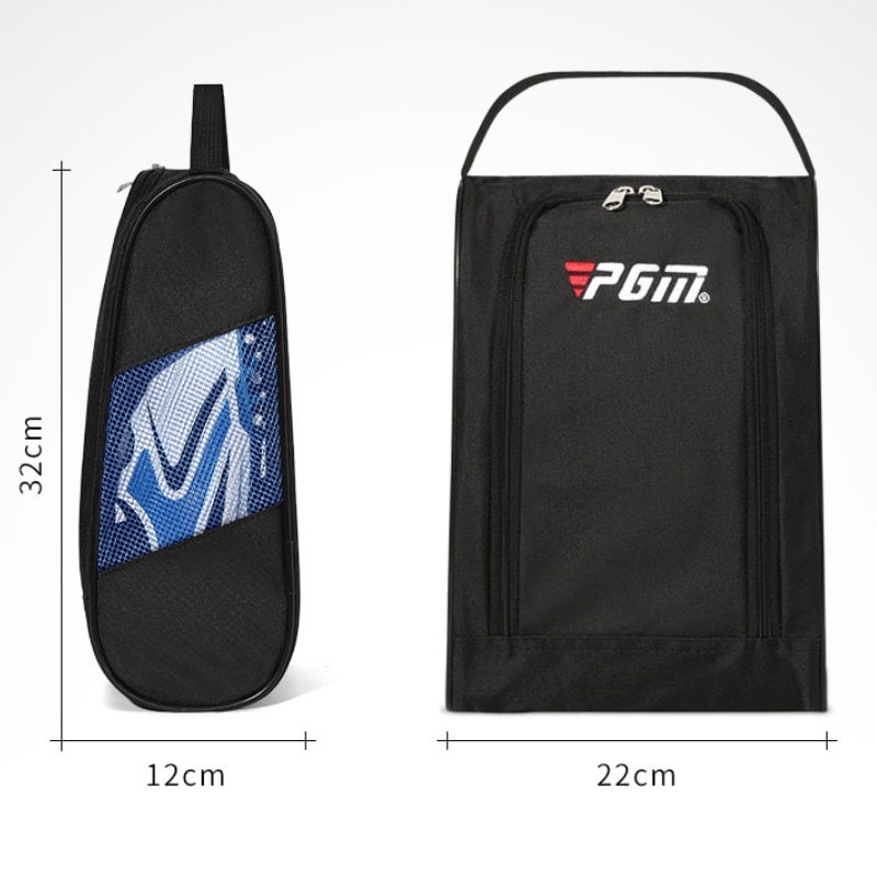サムネイル： PGM Portable Mini Golf Shoe Bag Nylon Carrier Bags Golfball Holder Lightweight