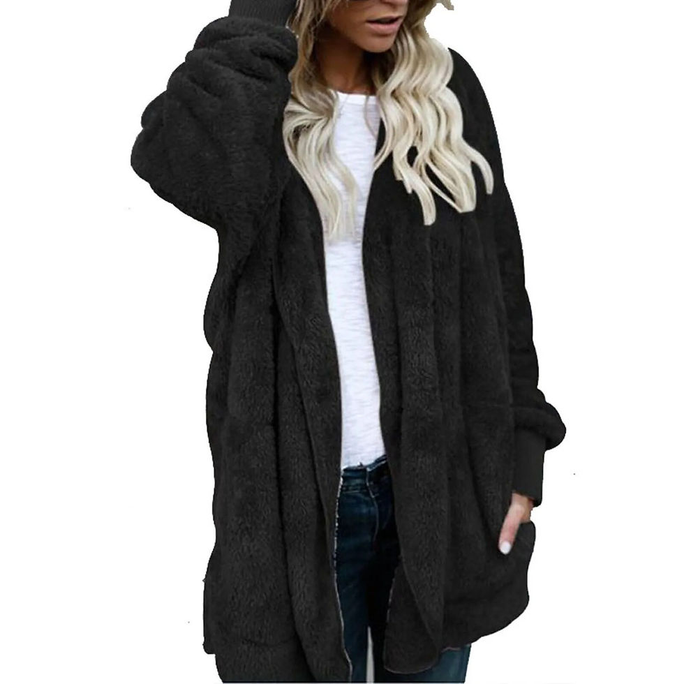 Thumbnail: Plus Size Women Winter Warm Coat Jacket Outwear Ladies Cardigan Coat Double Sid