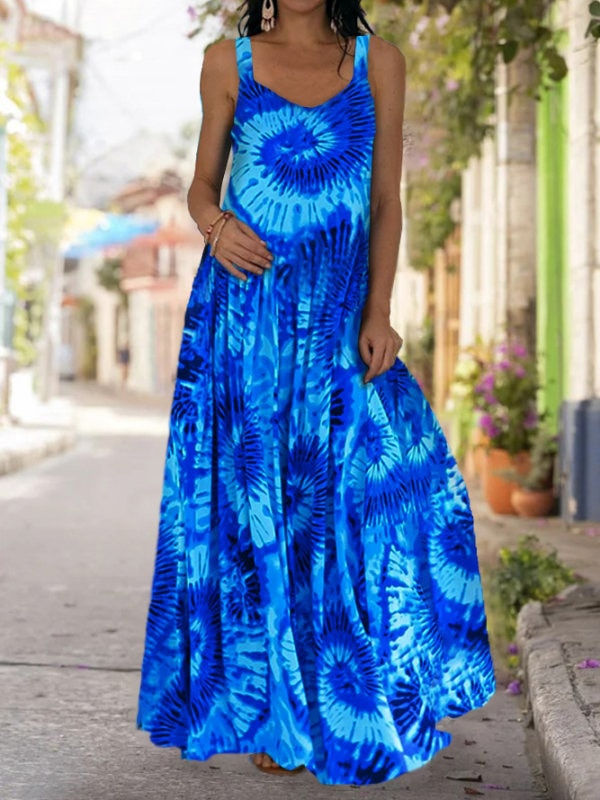 Miniatura: Oversized Summer Long Dress Women Sleeveless Plus Size 5XL Ladies Maxi Long Dre