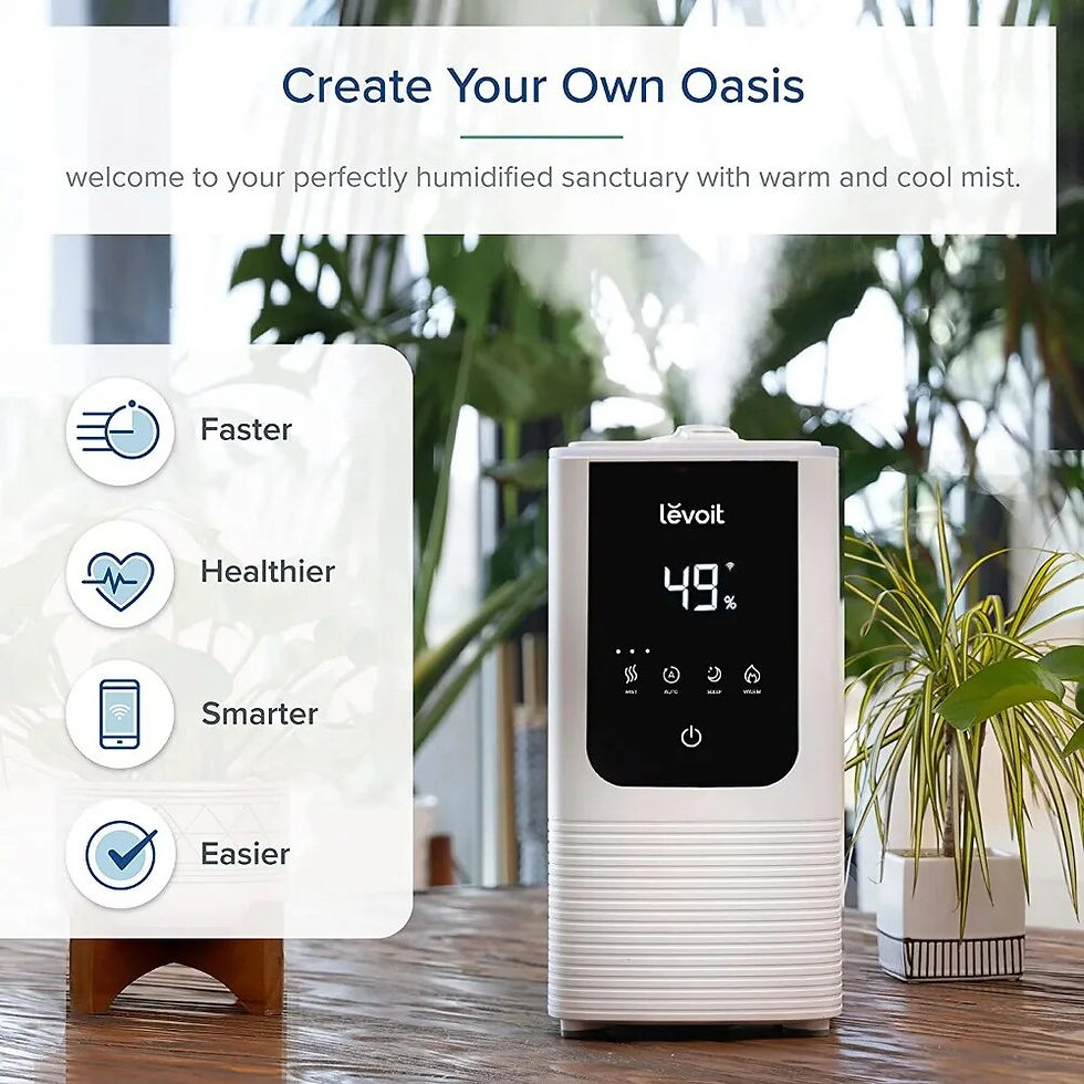 Thumbnail: Levoit 4.5 L Smart Cool Warm Mist Humidifiers Ultra-Quiet with Aromatherapy Bed