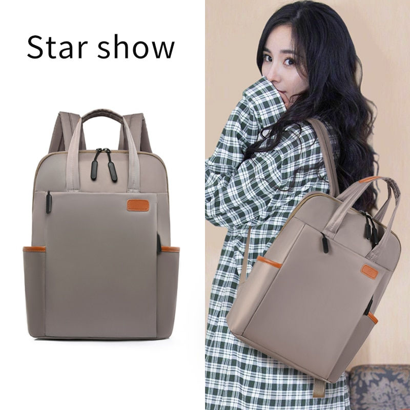 Thumbnail: Waterproof Women Business Backpack Female Fashion Oxford Student School Backpac
