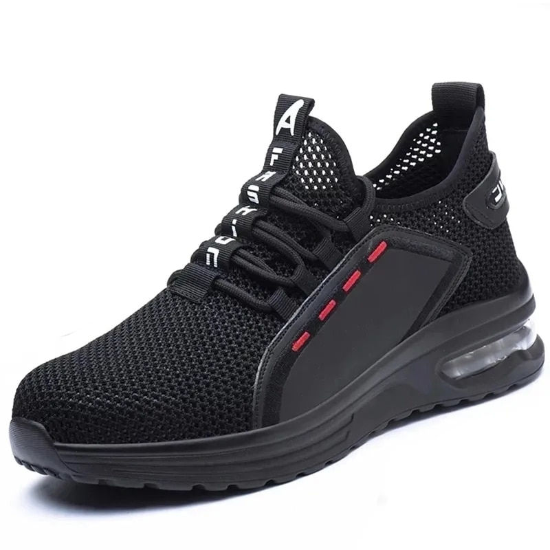 Miniatura: Fashion Safety Shoes Men Boots Steel Toe Shoes Men Puncture-Proof Work Sneakers