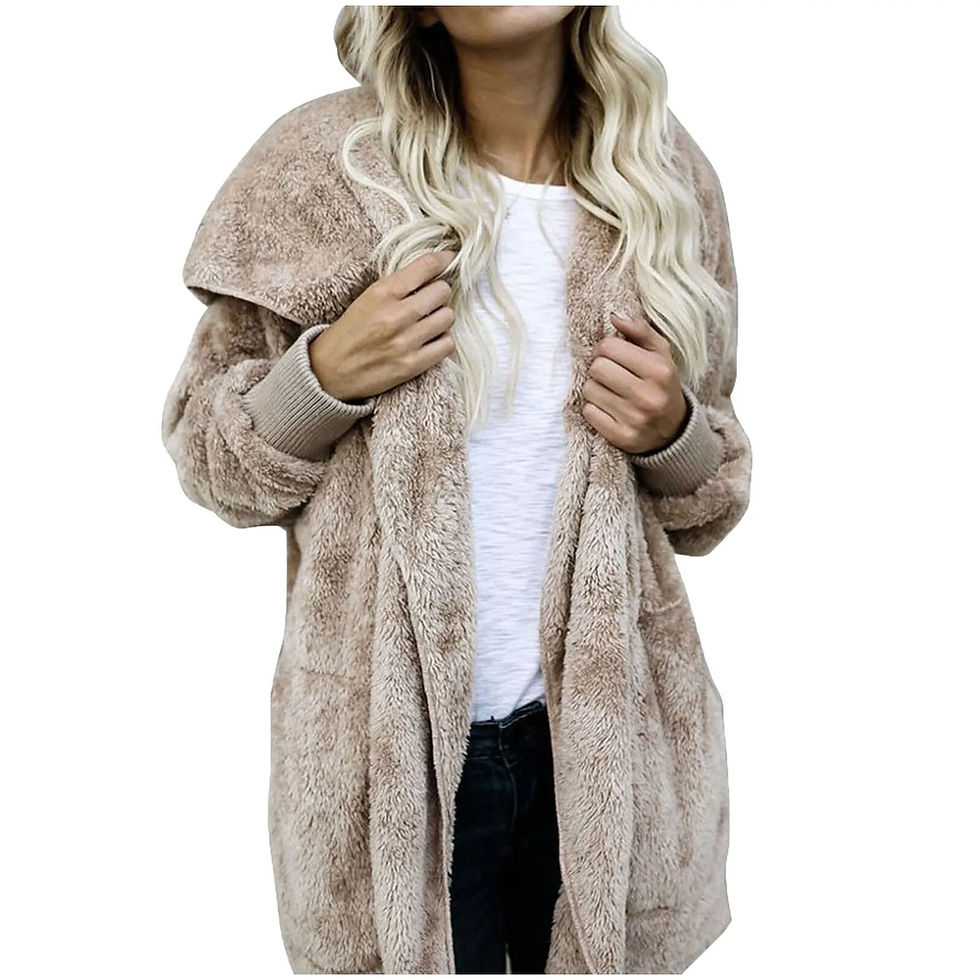 Thumbnail: Plus Size Women Winter Warm Coat Jacket Outwear Ladies Cardigan Coat Double Sid