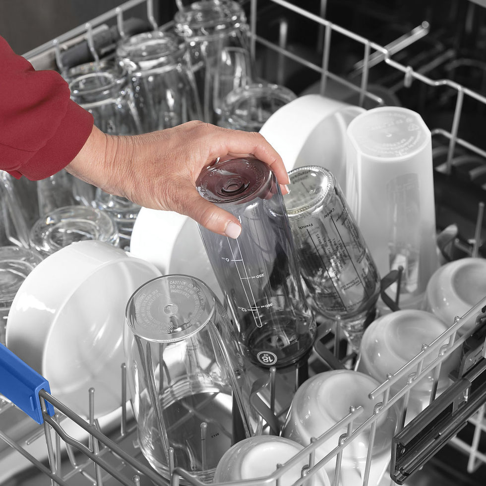 Thumbnail: GE Profile UltraFresh System Dishwasher with Stainless Steel Interior