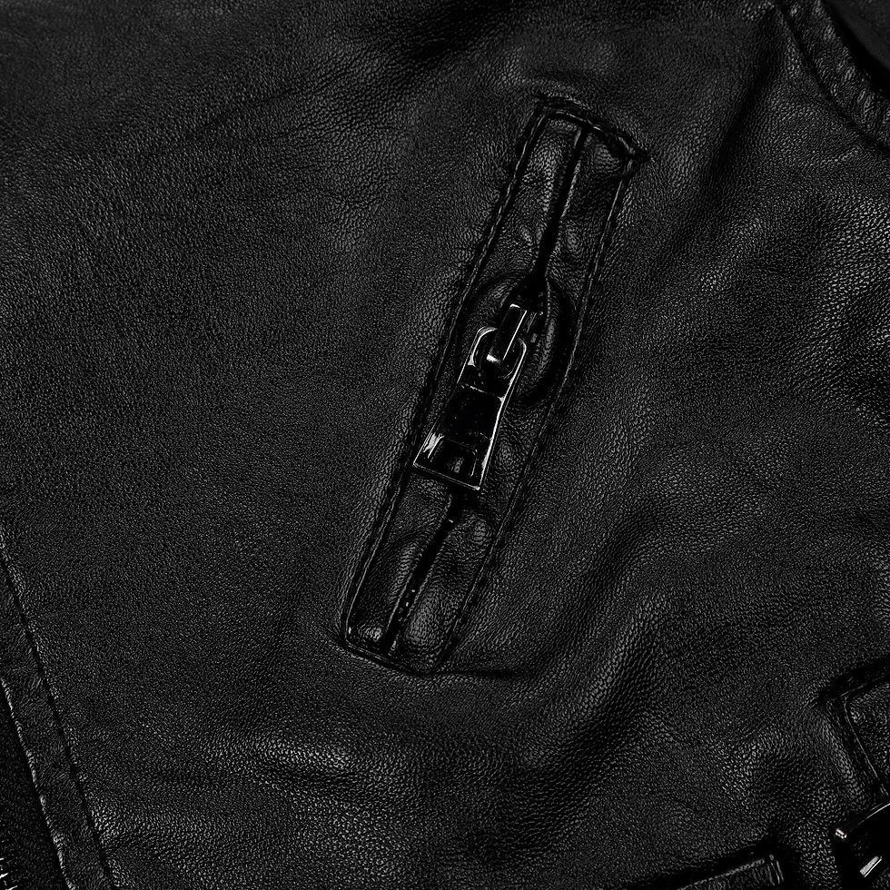 サムネイル： Fashion Children Imitation Leather Motorcycle Leisure All-match Leather