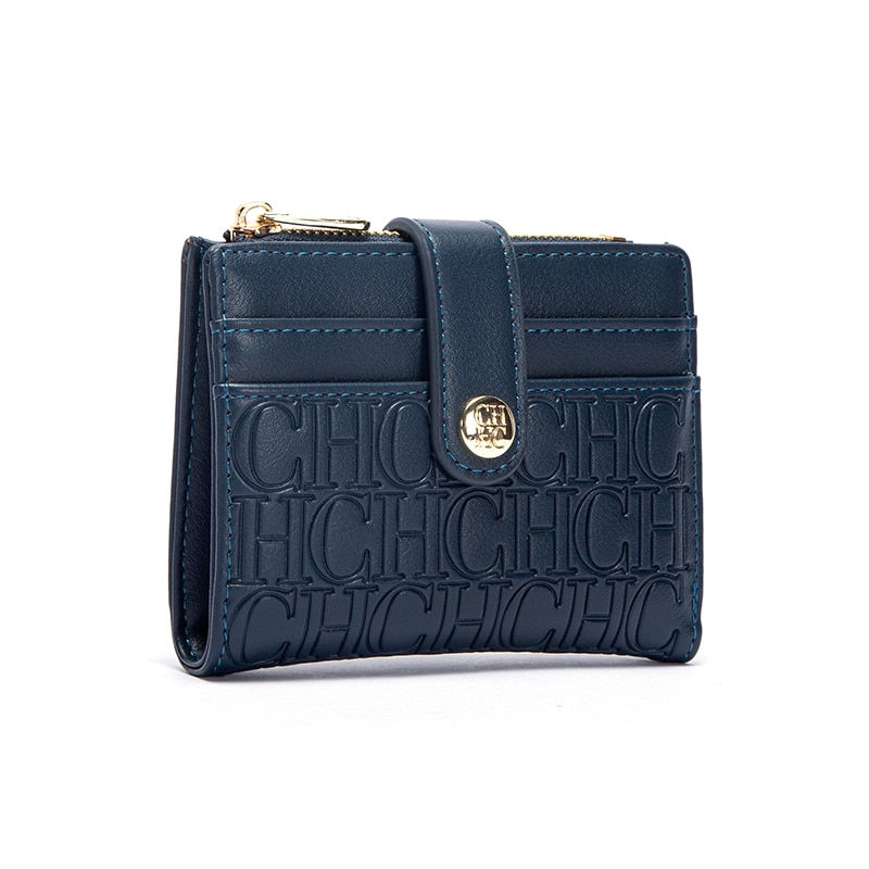 CHCH Women's Wallet Button Fashion Classic Folding Designer Coin Wallet 2023 Lu