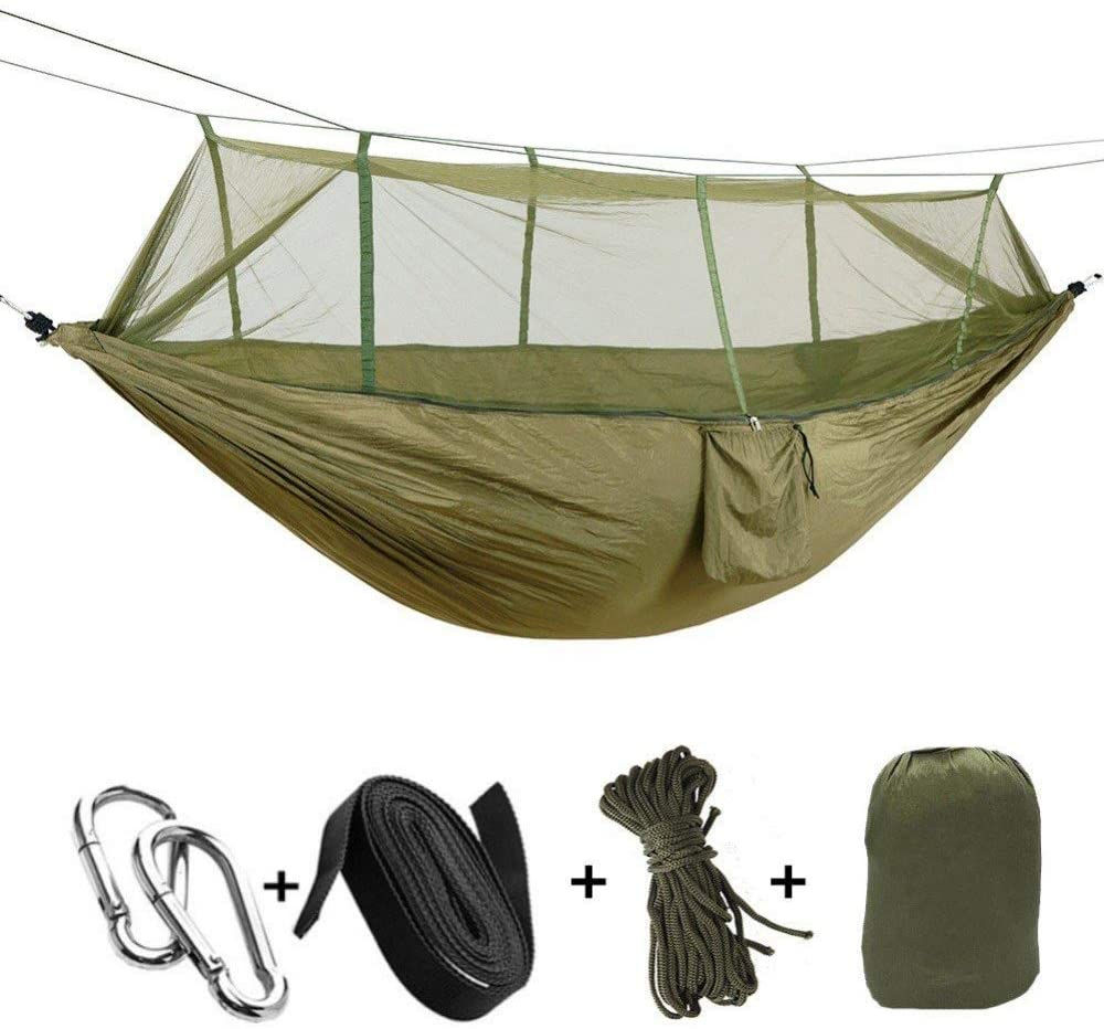 Portable Outdoor Camping Hammock With Mosquito Net 1-2 Person Go Swing Garden H