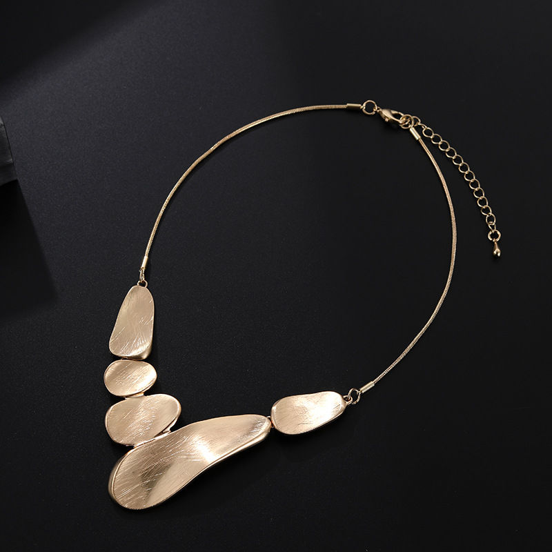 Thumbnail: Necklace European And American All-matching Fashion Necklace Geometric Brushed