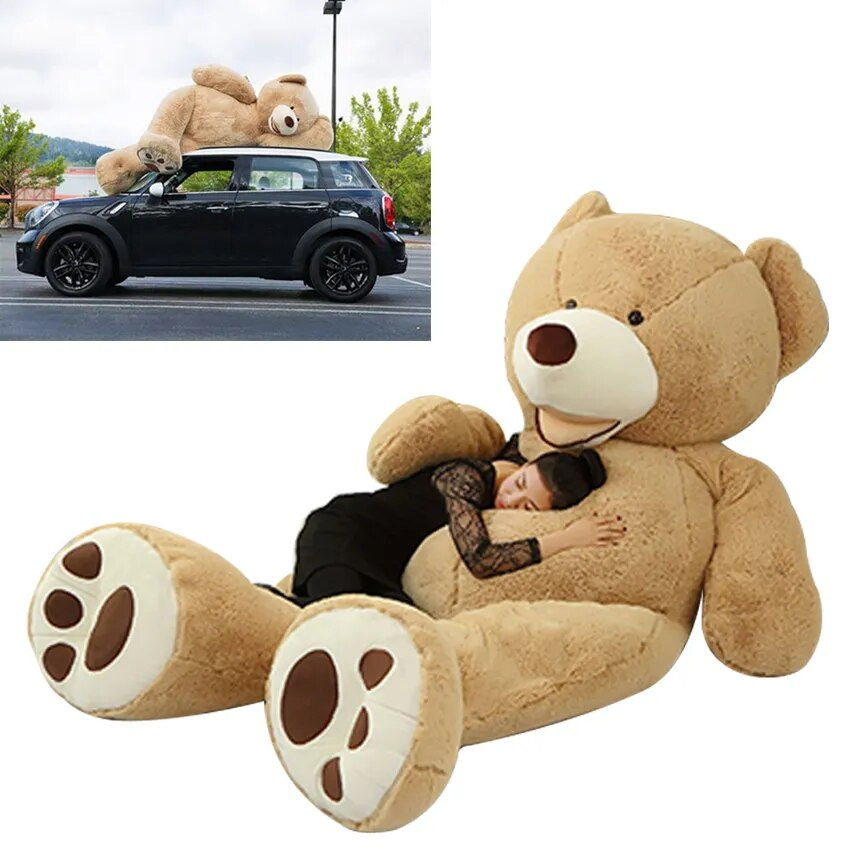 Thumbnail: 100cm High Quality Giant Teddy Bear Plush Toy Stuffed Animal Bear Doll Kids Toy