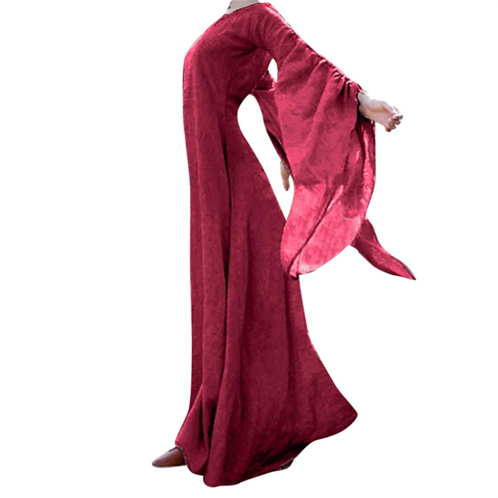 Sīktēls: S-5XL Vintage Victorian Classical Elegant Dress Medieval Renaissance Round