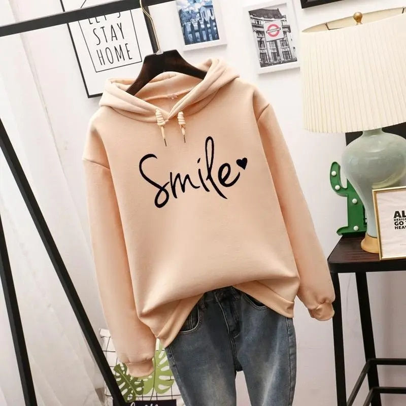 Thumbnail: Fashion Trend Pullover Simple Round Neck Shirt Long-sleeved Lettered Loose Swea