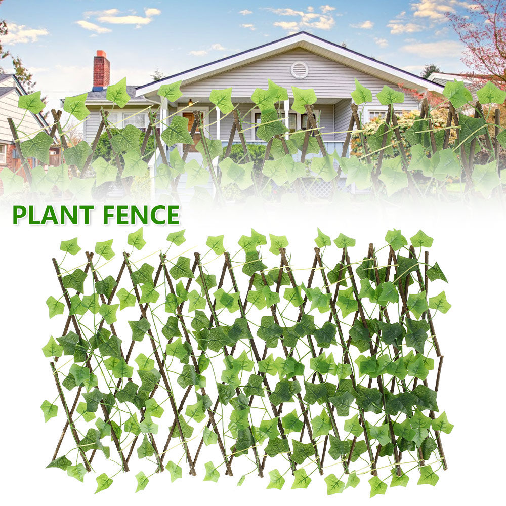 Artificial Leaf Privacy Fence Garden Screening Expanding Trellis Privacy Screen
