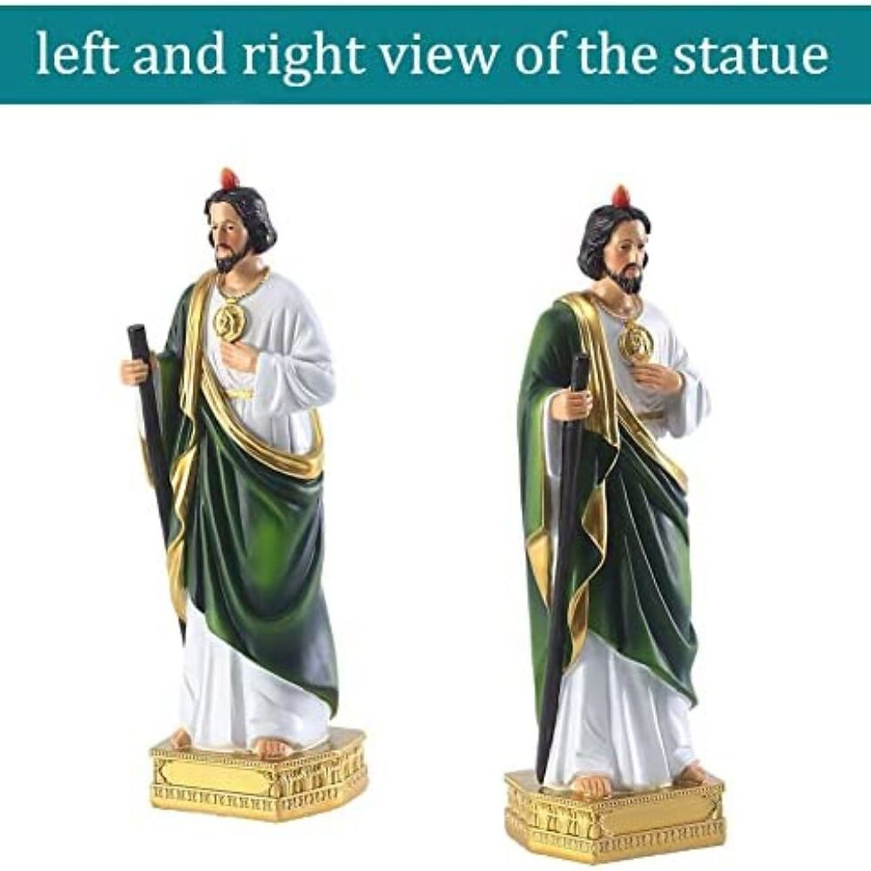 Thumbnail: Saint Jude Statue Religious Resin St Jude Holy Statues Religious Colored Gift