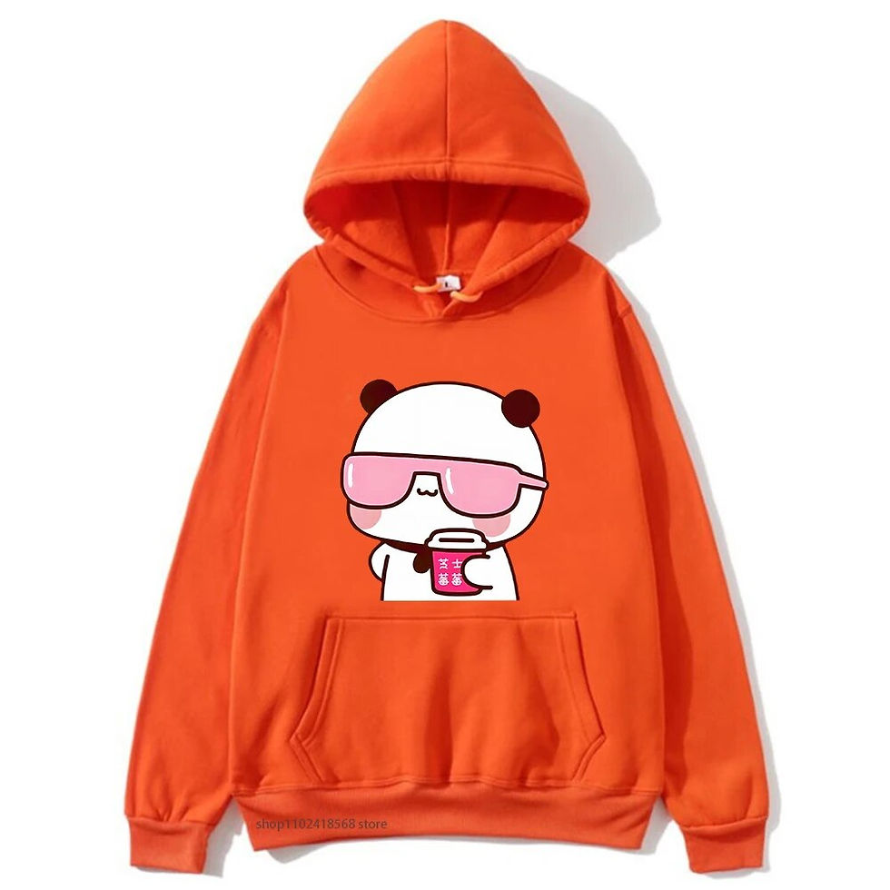 Miniatura: Couple Hoodies Bubu Is Watching Movie With Dudu Plus Size Sweatshirt Cartoon Ka