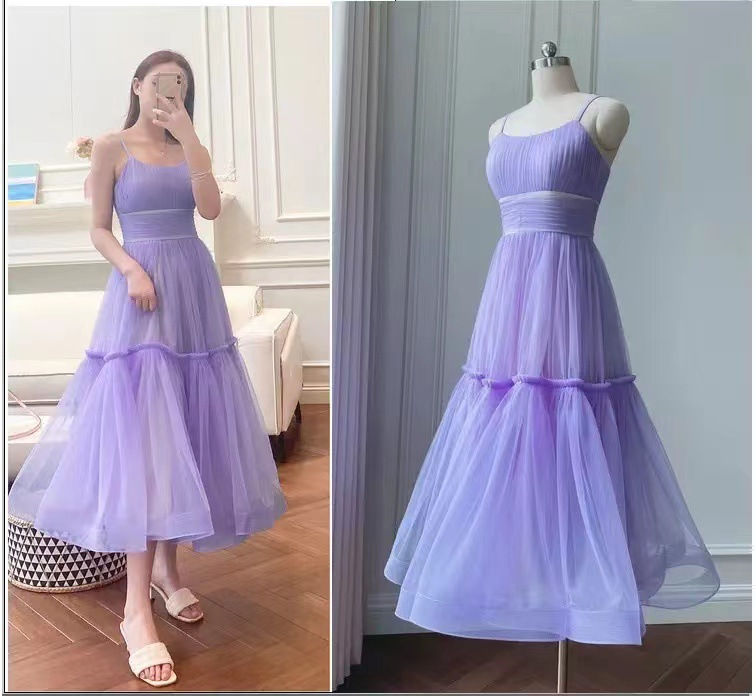Thumbnail: Women's Cotton Evening Dress For Birthday Party